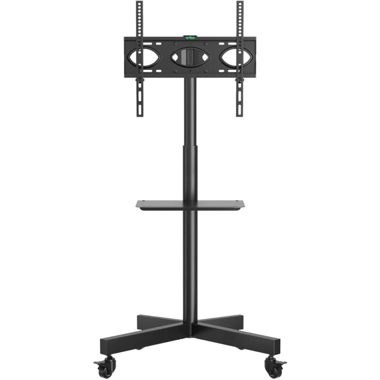 MT2002 -  RFIVER TV Stand Rollable for 23 - 60 Inch Plasma / LCD / LED / OLED TVs Mobile TV Trolley with Optional Shelf Height Adjustable TV Stand with Wheels up to 40 kg Max. VESA 400 x 400 mm