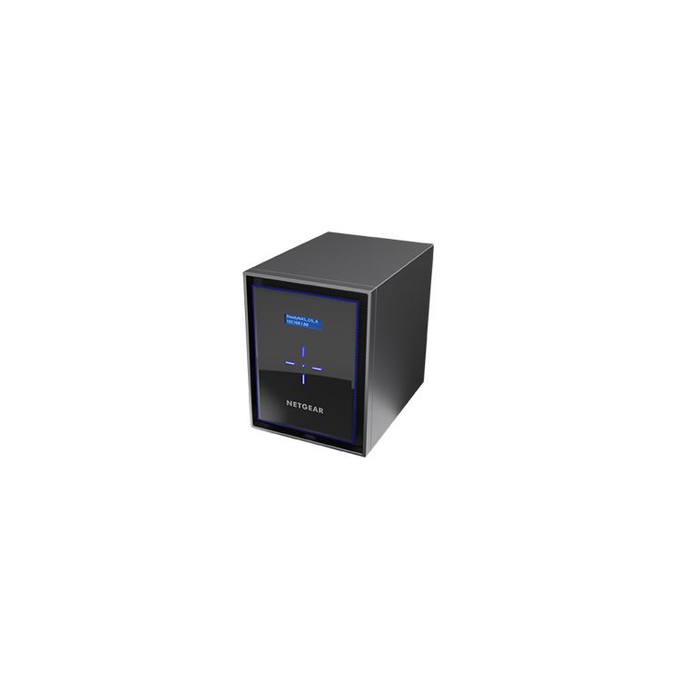 NETGEAR RN426 NAS Desktop Intel Atom® 4 GB DDR4 24 TB ReadyNAS OS Black
