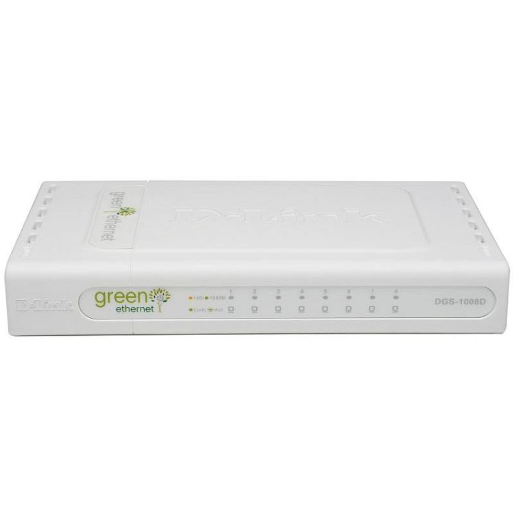 D-Link DGS-1008D/E network switch Unmanaged Gigabit Ethernet (10/100/1000) Black