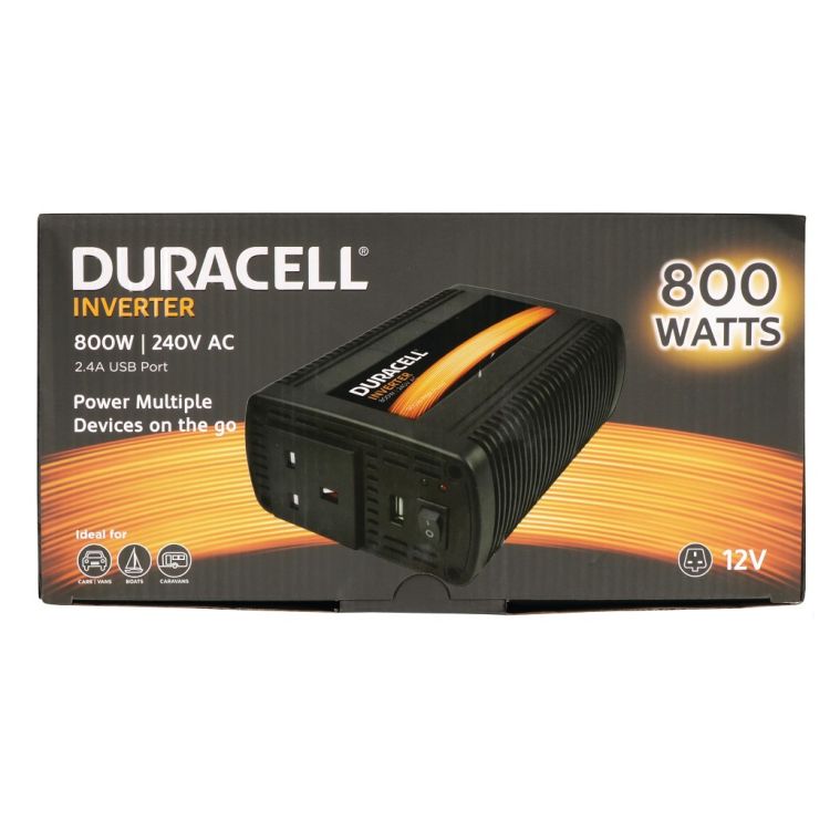 Duracell 800W Single UK Socket Inverter