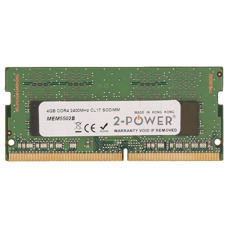 2-Power 4GB DDR4 2400MHz CL17 SODIMM Memory - replaces KCP424SS6/4