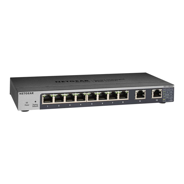 NETGEAR GS110EMX Managed L2/L3 Gigabit Ethernet (10/100/1000) Black