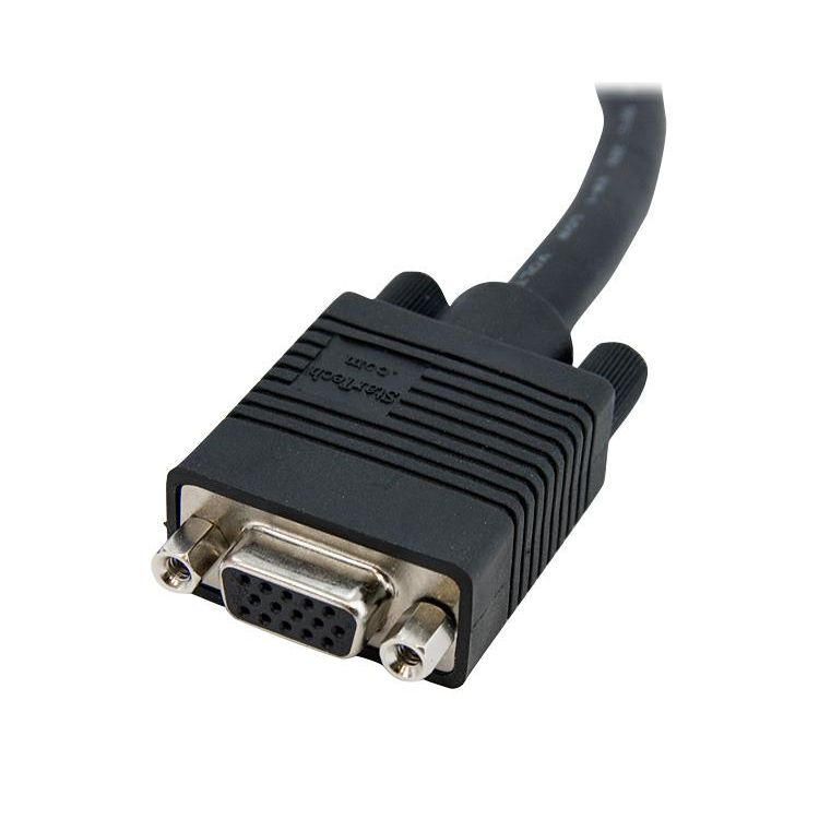 15m Coax High Resolution Monitor VGA Video Extension Cable - HD15 M/F
