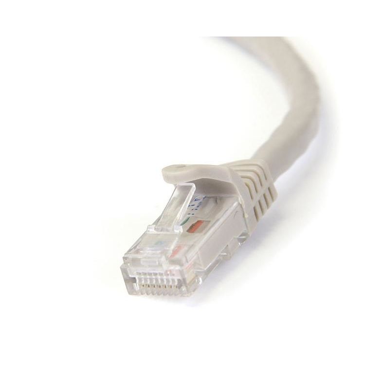 Cat6 patch cable with snagless RJ45 connectors   7m  gray