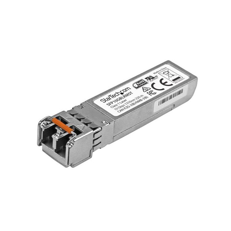 StarTech.com MSA Compliant SFP+ Transceiver Module - 10GBASE-LRM~MSA Uncoded SFP+ Module - 10GBASE-LRM - 10GbE Multi Mode Fiber (MMF) Optic Transceiver - 10GE Gigabit Ethernet SFP+ - LC 200m - 1310nm - DDM