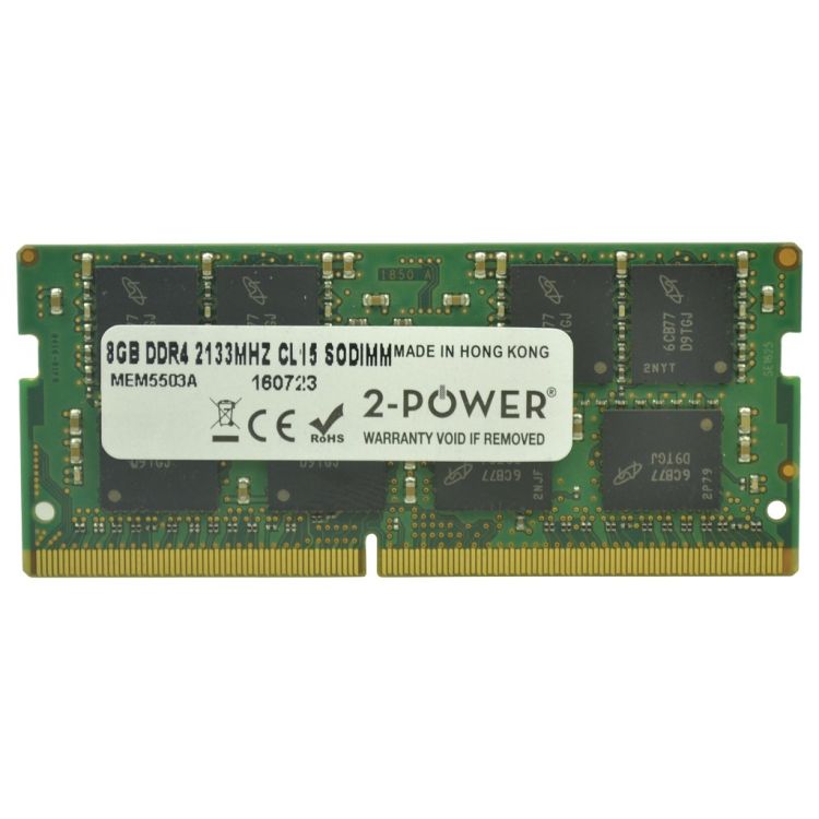 2-Power 8GB DDR4 2133MHz CL15 SoDIMM Memory - replaces CT8G4SFS8213