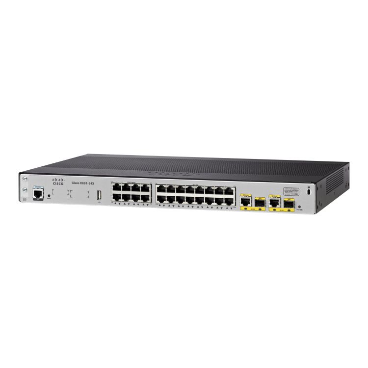 Cisco C891-24X/K9 wired router Gigabit Ethernet Black