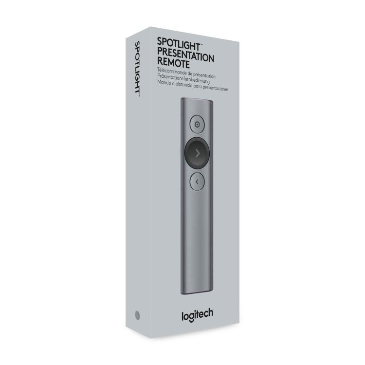 Logitech Spotlight wireless presenter Bluetooth/RF Grey