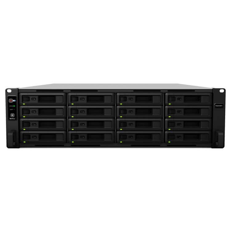 Synology RackStation RS2818RP+ NAS/storage server Rack (3U) Intel Atom® C3538 4 GB DDR4 0 TB Black