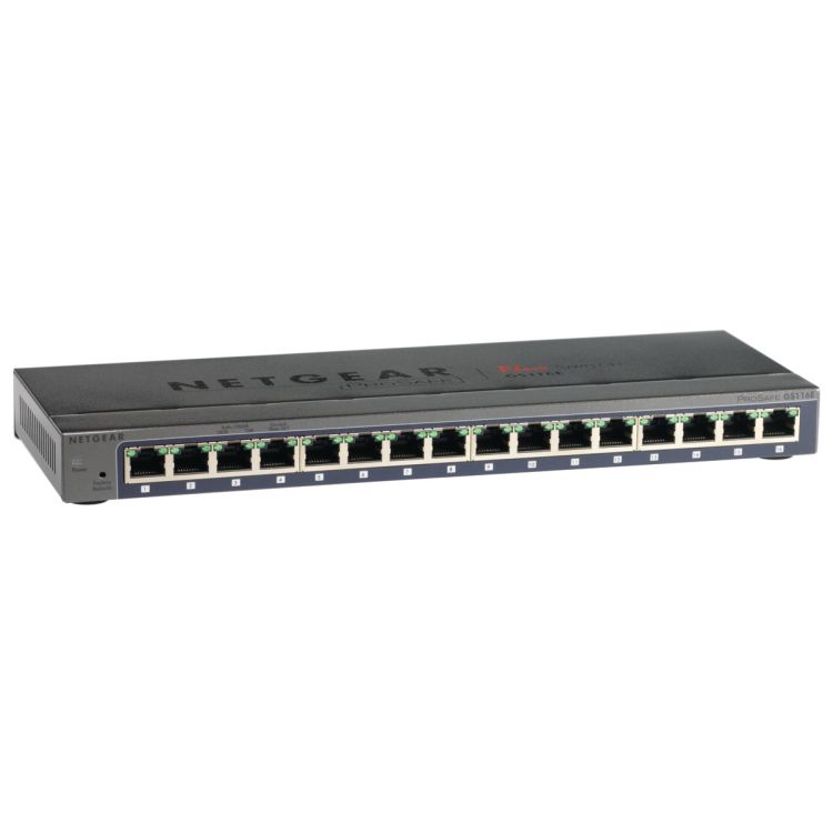 NETGEAR GS116E Unmanaged L2 Gigabit Ethernet (10/100/1000) Black