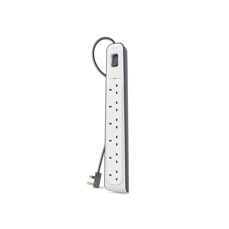Belkin BSV603AF2M surge protector White 6 AC outlet(s) 2 m