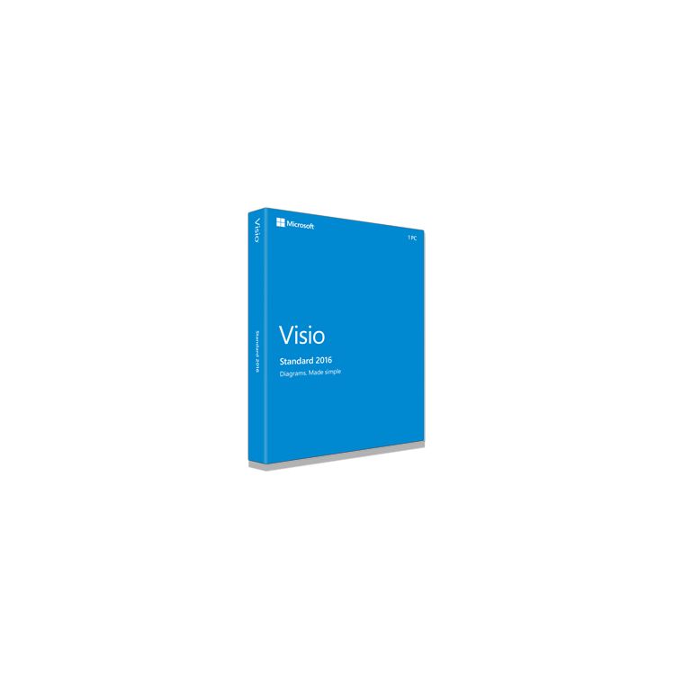 Microsoft Visio Standard 2016, 1u
