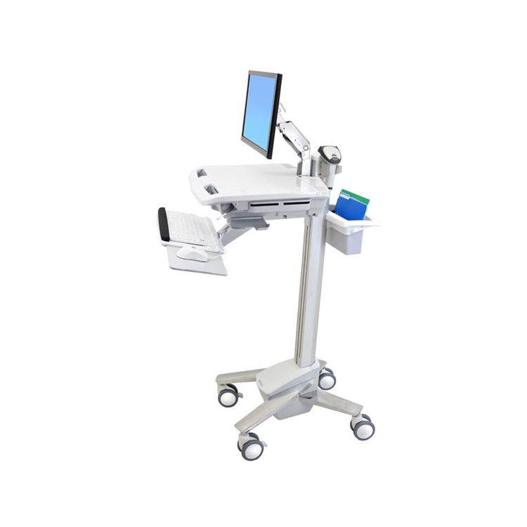 Ergotron StyleView EMR Cart with LCD Arm Multimedia cart White Flat panel