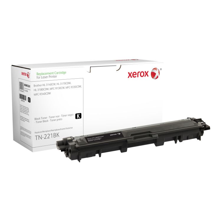 Xerox Black toner cartridge. Equivalent to Brother TN241BK. Compatible with Brother DCP-9020, HL-3140, HL-3150, HL-3170, MFC-9130, MFC-9140, MFC-9330, MFC-9340