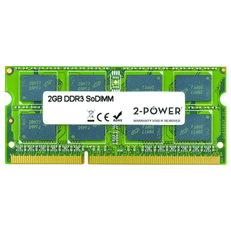 2-Power 2GB DDR3 1066MHz DR SoDIMM Memory - replaces A3387136