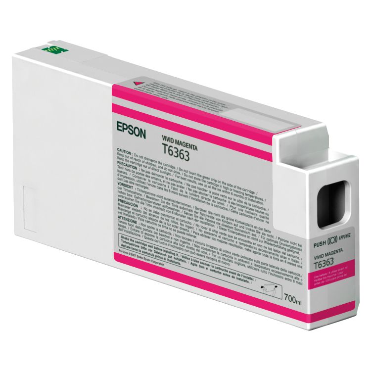 Epson Singlepack Vivid Magenta T636300 UltraChrome HDR 700 ml