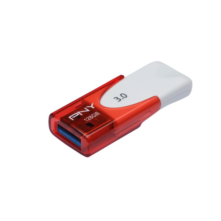 PNY Attaché 4 3.0 128GB USB flash drive USB Type-A 3.2 Gen 1 (3.1 Gen 1) Red, White
