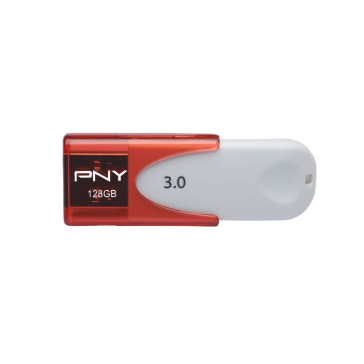 PNY Attaché 4 3.0 128GB USB flash drive 3.0 (3.1 Gen 1) USB Type-A connector Red,White