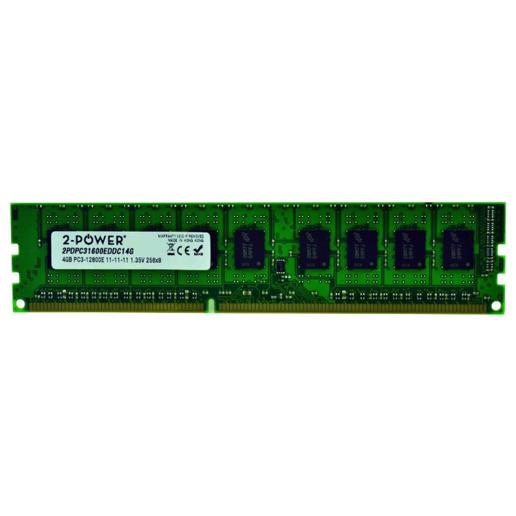 2-Power 4GB DDR3L 1600MHz ECC + TS UDIMM Memory