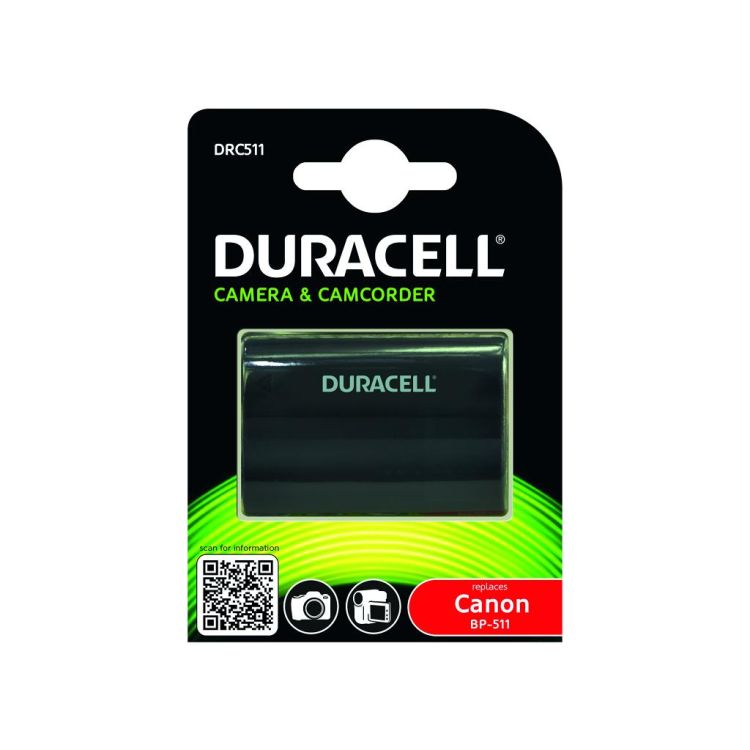 Duracell Camera Battery - replaces Canon BP-511/BP-512 Battery