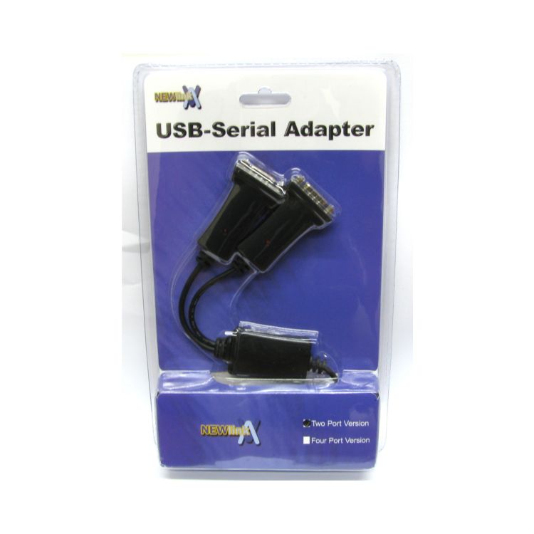 Cables Direct USB2-SERIALDUAL serial cable Black USB Type-A DB-9