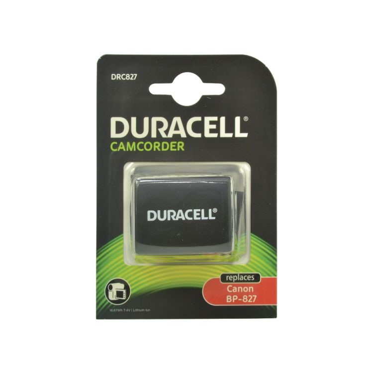 Duracell Camcorder Battery - replaces Canon BP-827 Battery