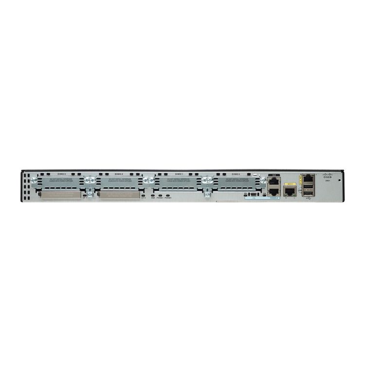 Cisco 2901 wired router Gigabit Ethernet Black, Silver