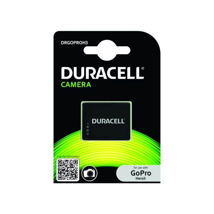 Duracell Camera Battery - replaces GoPro Hero3 Battery