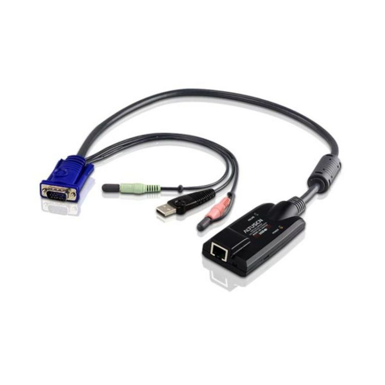 ATEN USB - VGA to Cat5e/6 KVM Adapter Cable (CPU Module), with Audio & Virtual Media Support