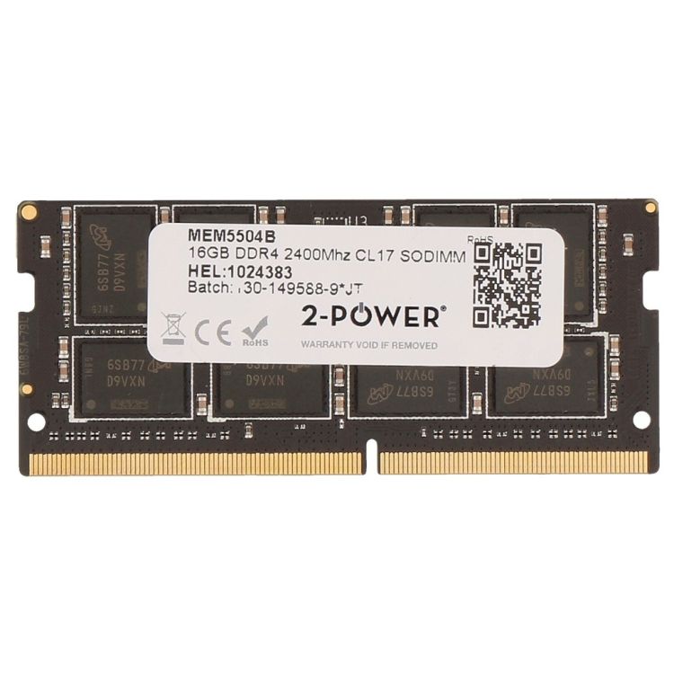 2-Power 16GB DDR4 2400MHz CL17 SODIMM Memory