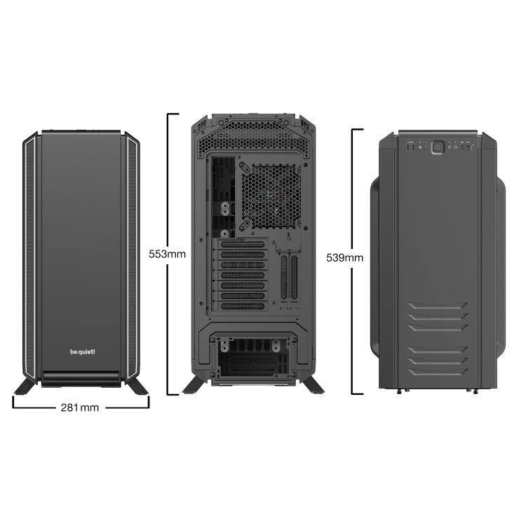be quiet! Silent Base 801 computer case Midi-Tower Black,Silver