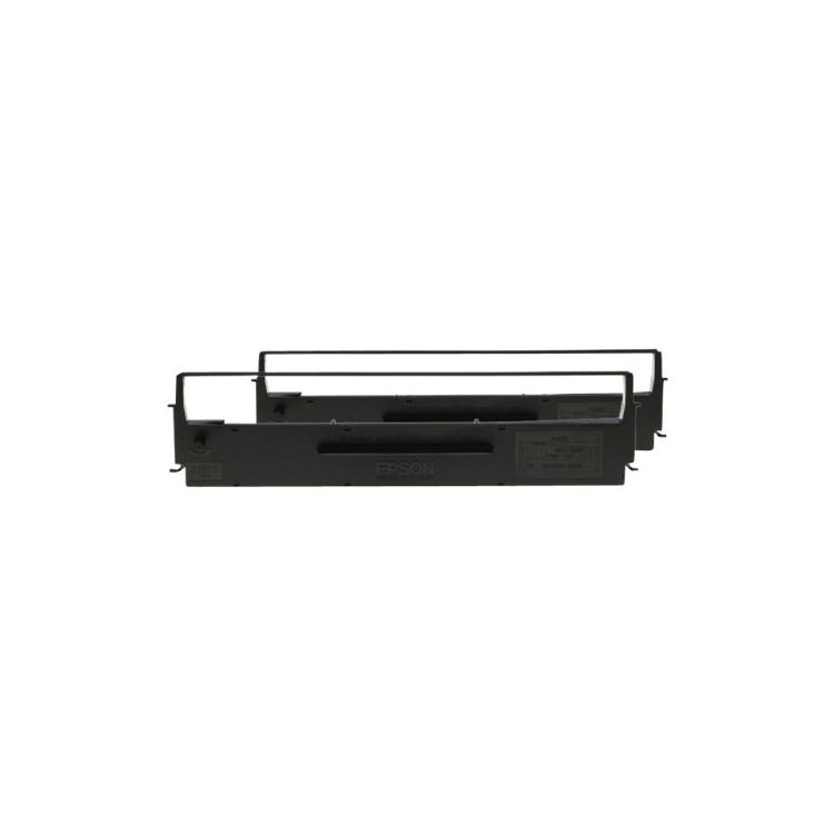 Epson SIDM Black Ribbon Cartridge for LQ-350/300+/300+II, Dualpack (C13S015646)