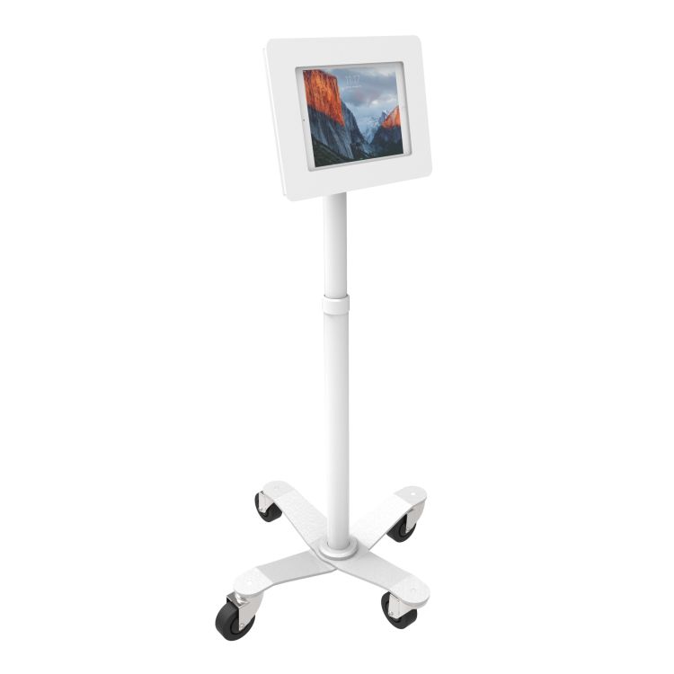 Compulocks Medical Rolling Cart - VESA Compatible White