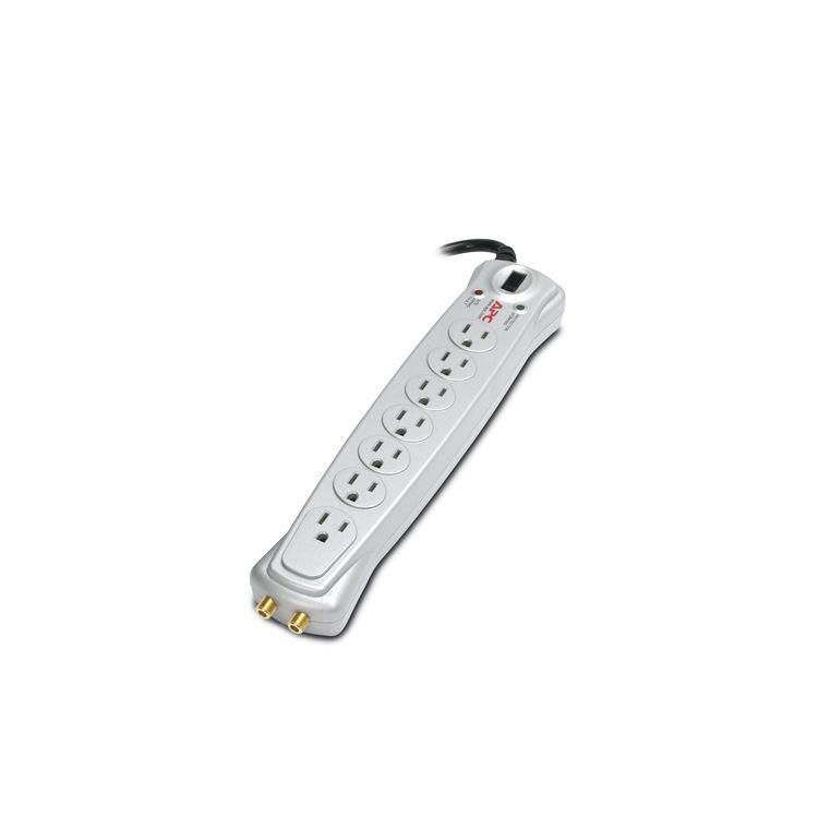 APC Essential A/V Surge Protector Silver 7 AC outlet(s) 120 V 1.83 m