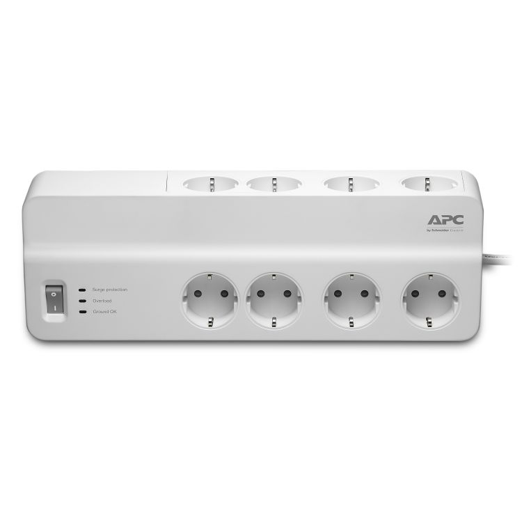 APC SurgeArrest Essential White 8 AC outlet(s) 230 V 2 m