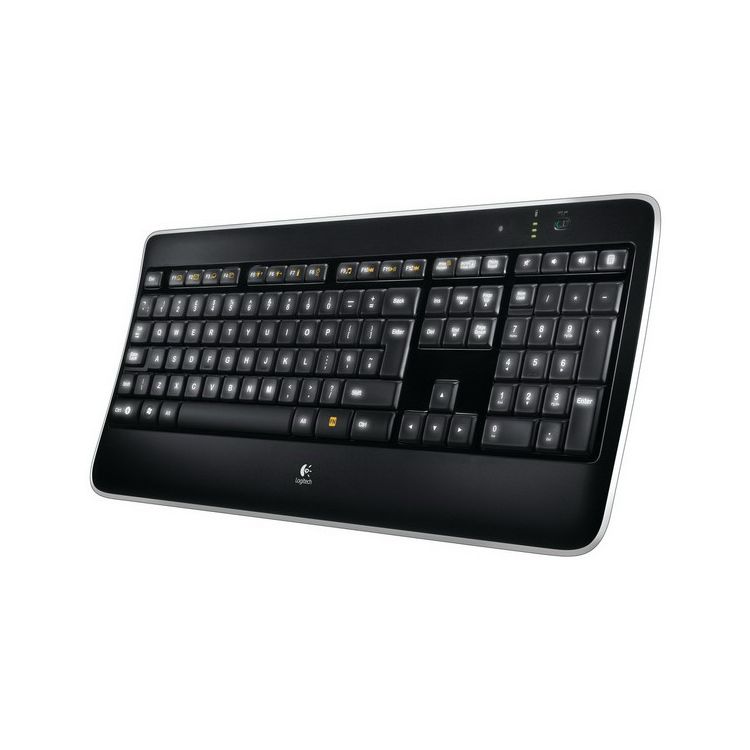 Logitech K800 keyboard RF Wireless QWERTY Norwegian Black