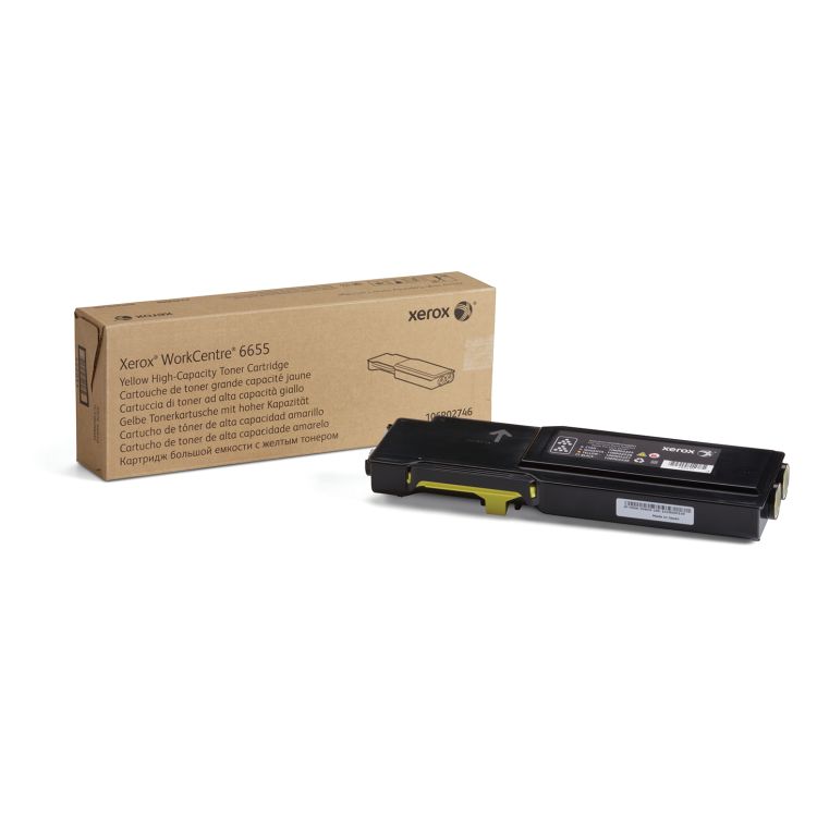 Xerox Genuine WorkCentre® 6655​/​6655i Yellow High capacity Toner Cartridge (7500 Pages) - 106R02746