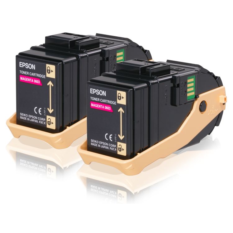 Epson Double Pack Toner Cartridge Magenta 7.5kx2