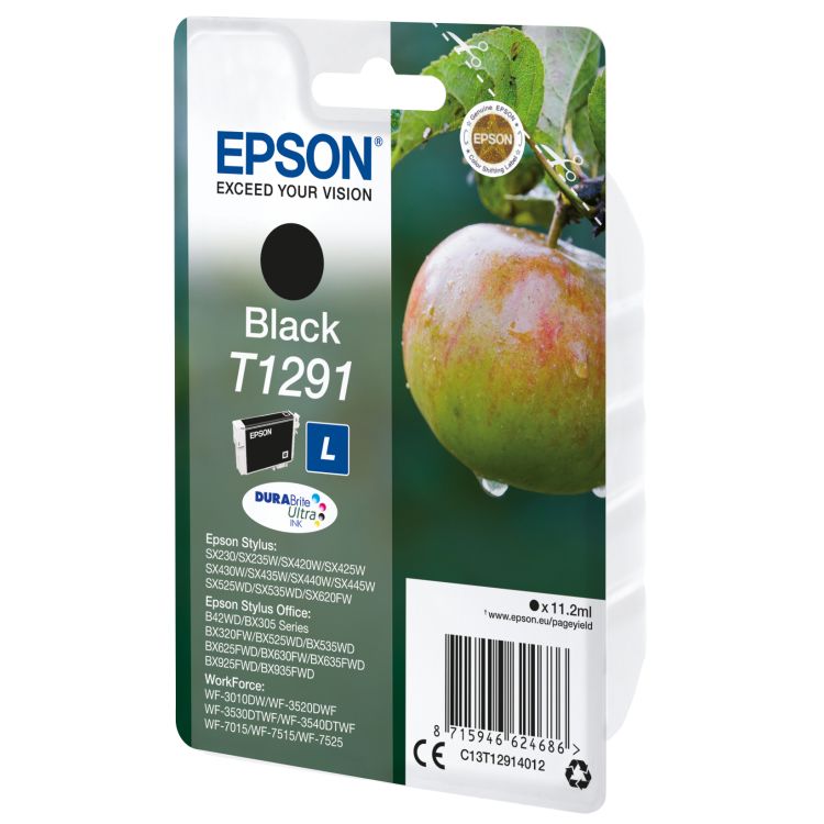 Epson Singlepack Black T1291 DURABrite Ultra Ink