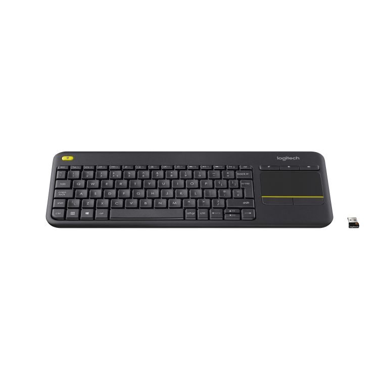 Logitech K400 Plus RF Wireless QWERTY Italian Black