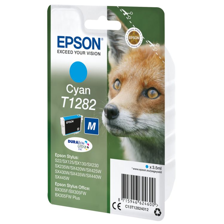 Epson Singlepack Cyan T1282 DURABrite Ultra Ink