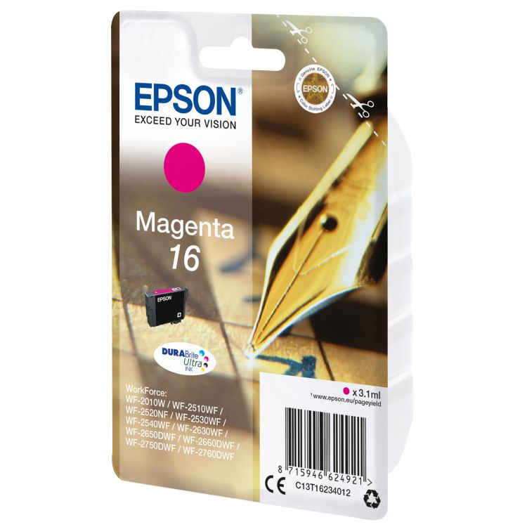 Epson Singlepack Magenta 16 DURABrite Ultra Ink