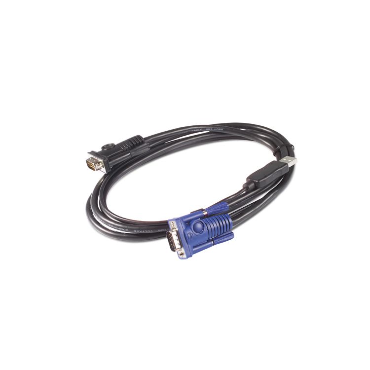 APC KVM USB Cable - 25 ft (7.6 m) KVM cable Black