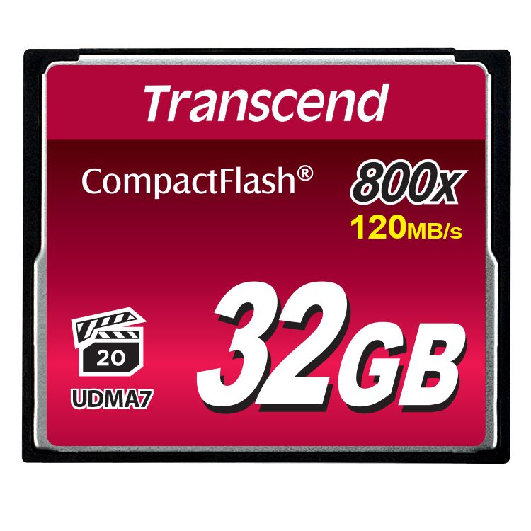 Transcend TS32GCF800 memory card 32 GB CompactFlash MLC