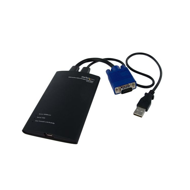 StarTech.com KVM Console to USB 2.0 Portable Laptop Crash Cart Adapter