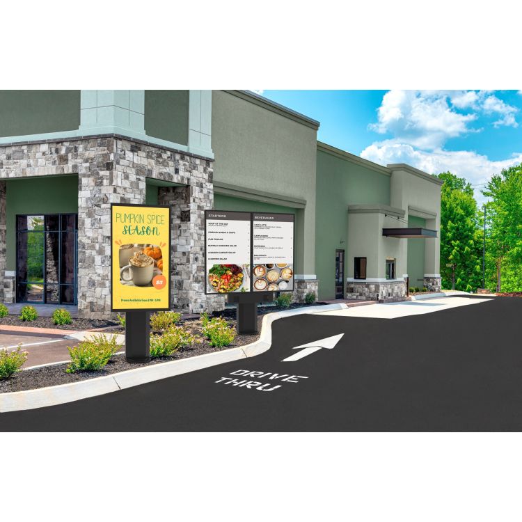 Peerless Outdoor Digital Menu Boards - Supports 55