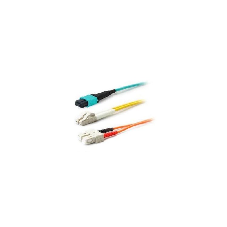 AddOn Networks ADD-MPOM-4LC10M5OM4 InfiniBand/fibre optic cable 10 m MPO 8x LC OFNR Aqua colour