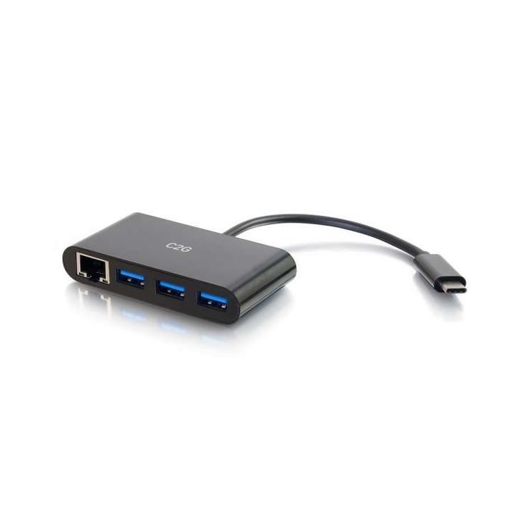 C2G 82406 interface hub USB 3.2 Gen 1 (3.1 Gen 1) Type-C 5000 Mbit/s Black