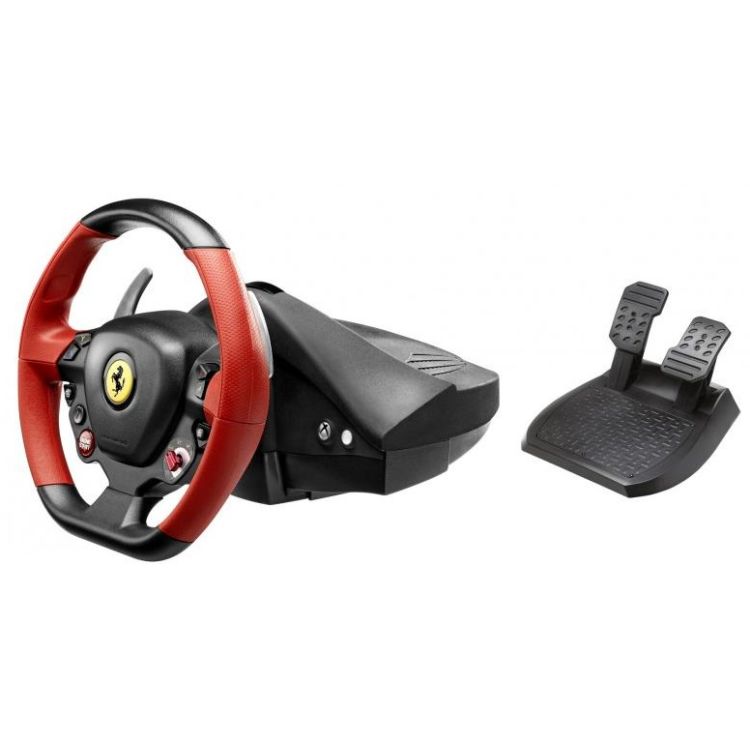 Thrustmaster Ferrari 458 Spider Black, Red Steering wheel + Pedals Xbox One