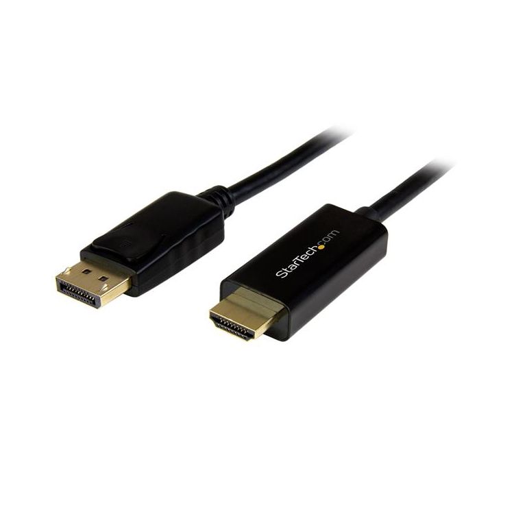 StarTech.com DisplayPort to HDMI converter cable – 3 ft (1m) – 4K